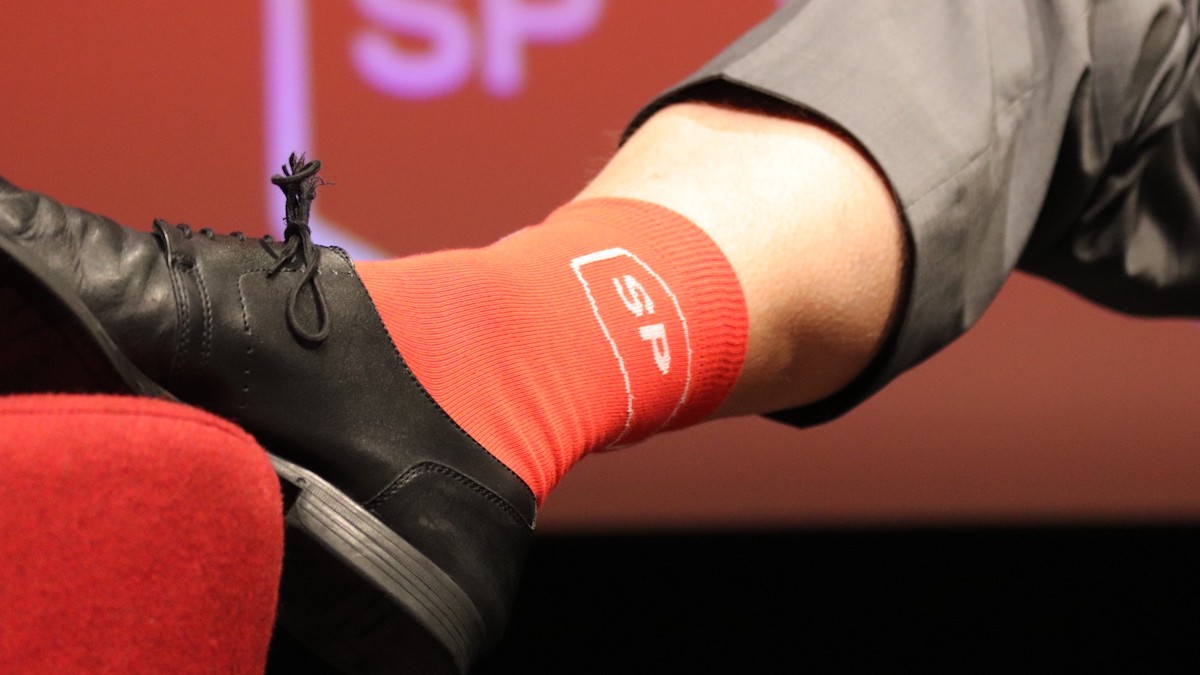 Rote SP-Socken