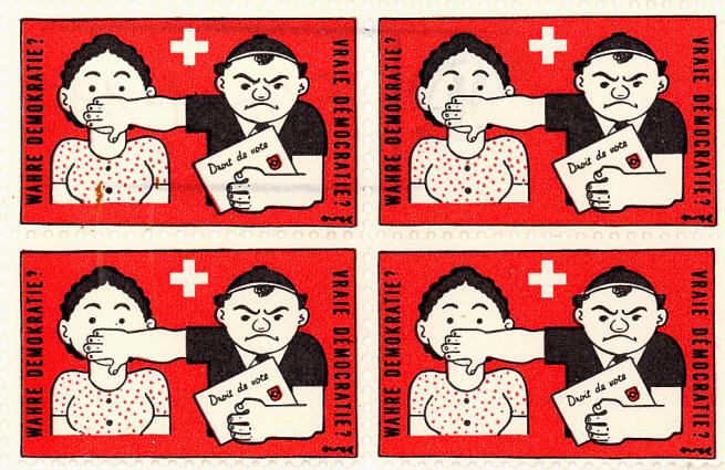 Briefmarke für die Einführung des Frauenstimmrechts 1929 Briefmarke für die Einführung des Frauenstimmrechts 1929