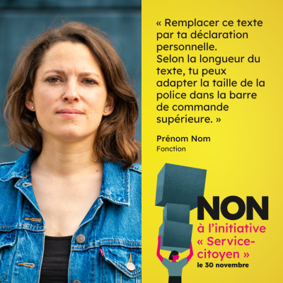 Vorlage Statement Service citoyen FR
